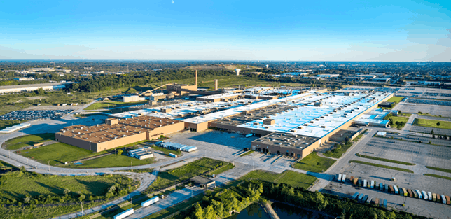 General Motors plant exterior