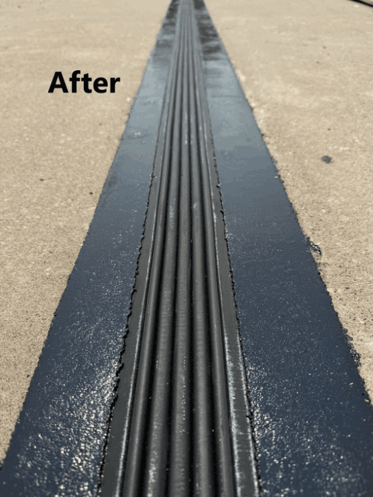 after installing nystrom WS expansion joint system