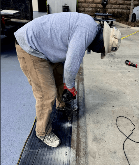 Monster Energy Headquarters Expansion Joint Worker