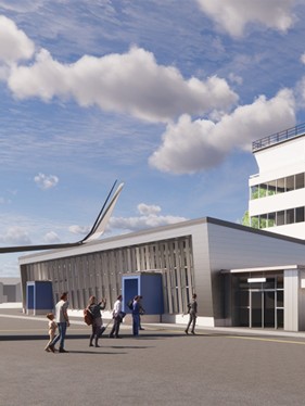 wilmington airport entrance